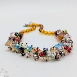 Gemstone & Crystal Netcklace Choker Collar